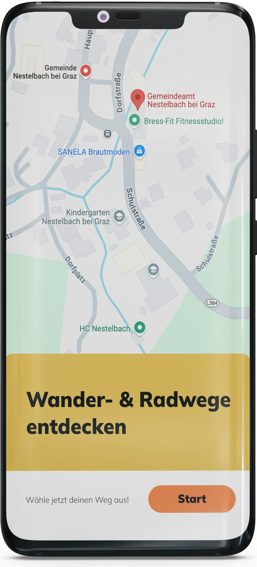 Wander Rad App Mockup